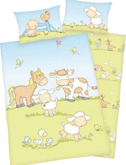 Baby Best Babybettwäsche Bauernhoftiere, Renforcé, mit niedlichem Tier Motiv