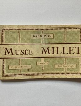 Musée Millet - sehr altes Postkartenbuch / Barbizon/Frankreich - Wuppertal