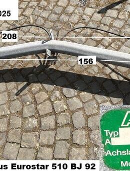 Alko Delta Wohnwagenachse (ohne Typenschild) zB Knaus 510 Eurostar 92, gebraucht, ca 208cm - Schotten Zentrum