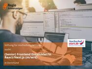 (Senior) Frontend Entwickler/in React/Next.js (m/w/d) - Dortmund