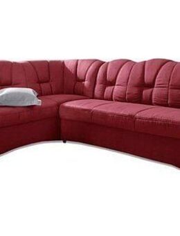 DOMO collection Ecksofa Papenburg, zeitlose Rückensteppung, elegante Armlehne, L-Form, mit Ottomane, wahlweise mit Bettfunktion