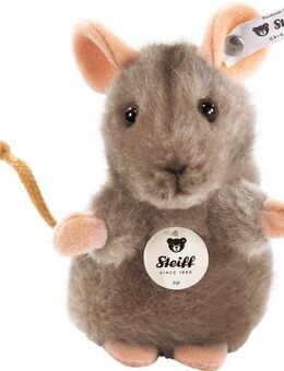 Steiff Kuscheltier Piff Maus grau, 10 cm