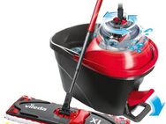 Vileda Bodenwischer-Set Ultramax XL Turbo Box (Set, 3-St., Stiel, extragroßer Wischbezug, Powerschleuder und Fußpeda), ideal für große Flächen