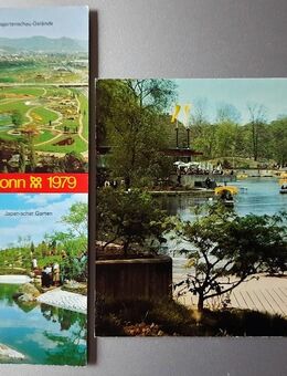 2 alte Ansichtskarten Motive Bundesgartenschau 1975 /1979 - Niederfischbach