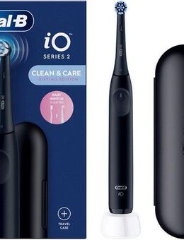 Oral-B Elektrische Zahnbürste iO Series 2, Aufsteckbürsten: 1 St., für die sanfte Reinigung, Reise-Etui, Aufsteckbürstenhalter