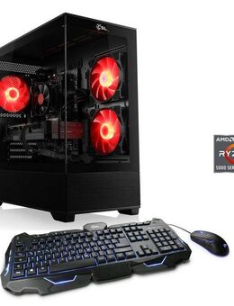 CSL AeroVision V24365 PC-Set (AMD Ryzen 7 5700X, GeForce RTX 4060, 32 GB RAM, 1000 GB SSD, Luftkühlung)