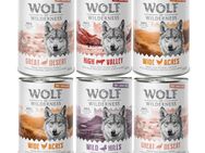 Wolf of Wilderness Adult - Single Protein Freilandfleisch/-innereien 6 x 400 g - 6 x 400 g: Mixpaket Freiland-Pute, Freiland-Huhn, Freiland-Rind, Freiland-Ente