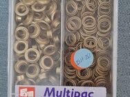 Prym Multipac Ösen mit Scheiben 8 mm gold 150 St. inkl. Werkzeug - Rheine