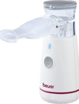 BEURER Inhalationsgerät IH 47, akkubetriebener, kompakter Inhalator, für zuhause und unterwegs, Hygienische Anwendung dank integrierter Selbstreinigungsfunktion
