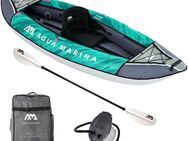 Aqua Marina Einerkajak, (Set, 6-St., mit einem Paddel), Komplett Set mit Tragerucksack und Fußpumpe