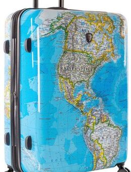 Heys Hartschalen-Trolley Journey 3G bunt, 76 cm, 4 Rollen, Heys x Joachim Llambi Reisegepäck TSA Schloss Volumenerweiterung