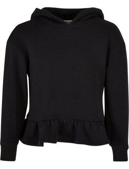 URBAN CLASSICS Kapuzensweatshirt Urban Classics Damen Girls Organic Volants Hoody (1-tlg)