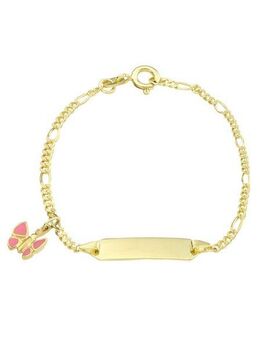 Amor Goldarmband Schmetterling, Made in Germany, mit Emaille