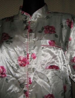 NEU * Asia- Style * Romantik * Rosen * Blüten * Flower- Power * Seiden- Satin * Bluse "bo dy" Gr. 40- 42/ M * cremè- beige- champanger * pink * grün * - Riedlingen