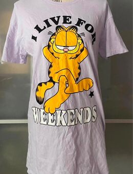 Süßes Garfield Schlafshirt in Flieder – Größe XS - Kiel