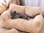 Katzen- & Hundebett Weiches Tiersofa mit Kissen – 4 Farben - Bad Brückenau