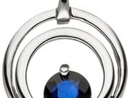 JOBO Runder Anhänger, rund 333 Weißgold mit Safir