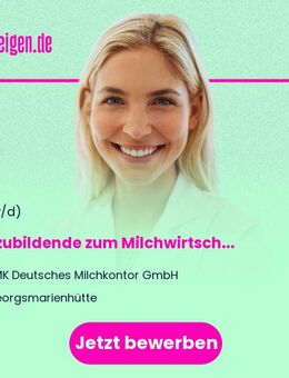 Auszubildende zum Milchwirtschaftlichen Laboranten (m/w/d) - Georgsmarienhütte