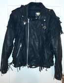 MOTORRAD-/ BIKERLEDERJACKE SCHWARZ zu verkaufen in 82256