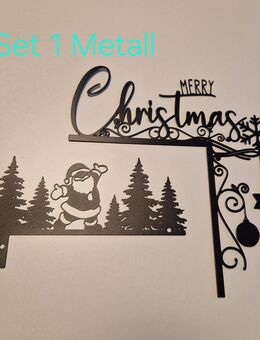 Weihnachtliche Metall Türdeko - Edewecht
