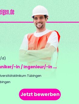 Techniker/-in / Ingenieur/-in als Projektleitung TGA und MSR (w/m/d) - Tübingen