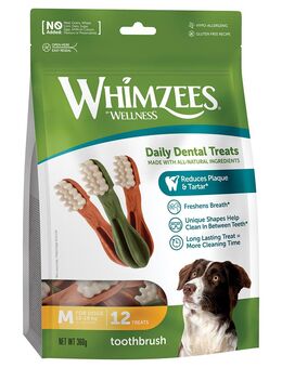 Whimzees by Wellness Toothbrush - Sparpaket: 2 x Größe M