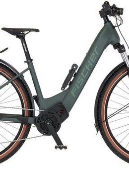 FISCHER Fahrrad E-Bike ATB TERRA T100 43 711, 10 Gang Shimano Schaltwerk Deore Schaltwerk, Mittelmotor, 711 Wh, Pedelec, Elektrofahrrad für Damen und Herren