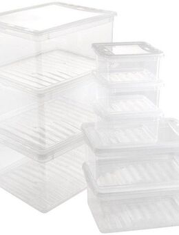 keeeper Aufbewahrungsbox bea (Set, 8 St), mit Air Control-System, 3x1,7 L,2x5,6 L, 3x18 L