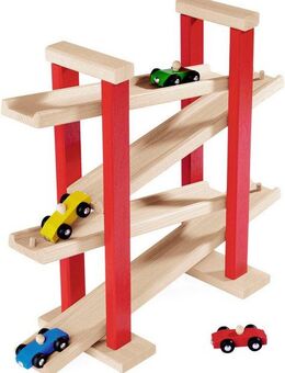 Eichhorn Kugelbahn Autorennbahn, Made in Germany, FSC®- schützt Wald - weltweit