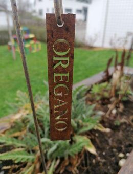 Edelrost Kräuterschild "Oregano" - Kraftisried