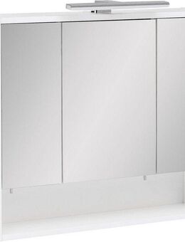 welltime Spiegelschrank Kent, Made in Germany Badmöbel. Breite 70 cm, LED-Beleuchtung und Schalter-/Steckdosenbox