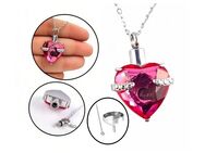 Mini Urne Mit Trichter Feuerbestattung Asche Anhänger Gedenkschmuck Schmuck Herz Rosa Pink 23,90€* - Villingen-Schwenningen