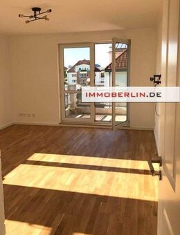 IMMOBERLIN.DE – Toplage! Sonnige Wohnung mit Südterrasse & Pkw-Stellplatz in Seenähe bei Berlin - Rangsdorf