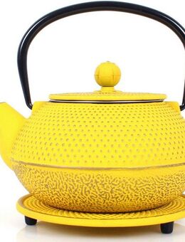 ECHTWERK Teeservice (4-tlg), 2 Personen, Gusseisen, Vintage-Design, 0,8 L, Gusseisen, abnehmbares Sieb