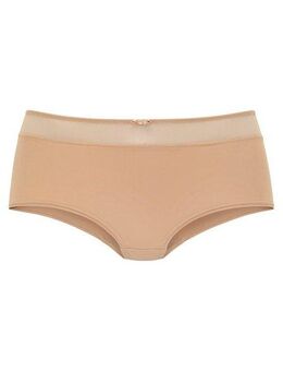 Nuance Panty mit transparentem Bund und Zierschleife