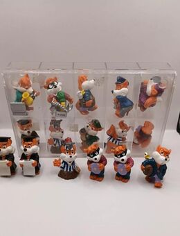 Ü-Eier 10 Figuren Komplettsatz - Fancy Fuxies von 1998 inklusive Setzkasten - Essen