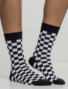 URBAN CLASSICS Strümpfe Urban Classics Accessoires Checker Socks 2-Pack (1-Paar)