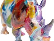 Kare Design Dekofigur Deko Figur Colored Rhino 17cm