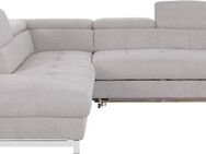 COTTA Ecksofa Chef L-Form, mit Kopfteilverstellung, edle Metallkufen, wahlweise mit Bettfunktion