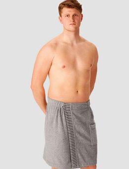 Schiesser Kilt Rom aus weicher Baumwolle, saugstark und 3-fach weitenverstellbar, Kurzform, Frottier, Knöpfe, MADE IN GREEN by OEKO-TEX®