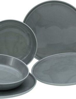 CreaTable Tafelservice Teller Set, Geschirr-Set Chef Collection (12-tlg), 6 Personen, Porzellan, Suppenteller, Speiseteller, nordisches Design, 12 Teile für 6 Personen