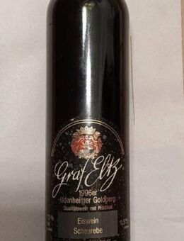 Eiswein Graf Eltz Scheurebe 1996er Undenheimer Goldberg Qualitätswein Rheinhessen Die Flasche ist 35cm hoch und schlank - Hamburg Hamburg-Nord