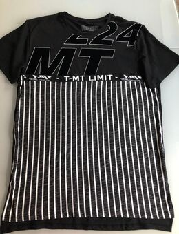 Herren T-Shirt Kurzarm Kurzarmshirt Sommer Schwaz Weiß Gestreift Schwarz Gr. M, Marke: C&A, Clock House. neu mit Etikett - Albstadt