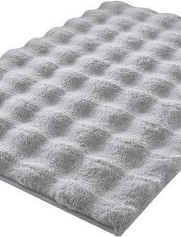 Kleine Wolke Badematte Cloud, Höhe 28 mm, rutschhemmend beschichtet, fußbodenheizungsgeeignet, Polyester, rechteckig, Badteppich, Uni Farben, Hoch-Tief Effekt, besonders weich