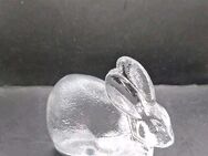 Hase Glas Glashase Transparent Osterhase Ostern Dekoration Tischdeko 8x8cm - Essen