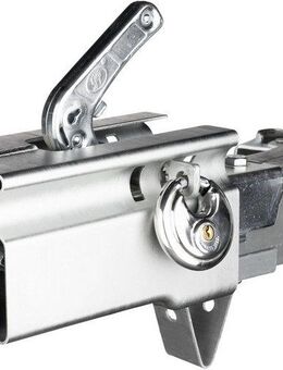 STEMA Kastensicherung Diebstahlsicherung Safety-Box (Packung, 3-tlg., Kastensicherung, Riegel, Schloss), Für Anhänger im abgekuppelten Zustand