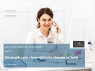 Bürokaufmann / Immobilienkaufmann (w/m/d) - Amberg