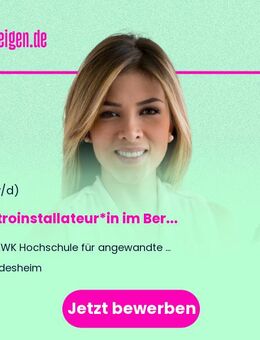 Elektroinstallateur*in (m/w/d) im Bereich technisches Gebäudemanagement - Hildesheim