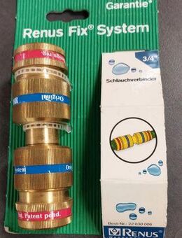 Renus fix system Schlauchverbinder 3/4", neu - Gedern
