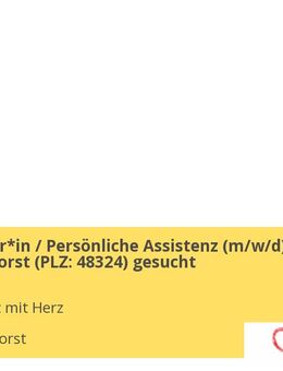 Pflegehelfer*in / Persönliche Assistenz (m/w/d) in Sendenhorst (PLZ: 48324) gesucht - Sendenhorst